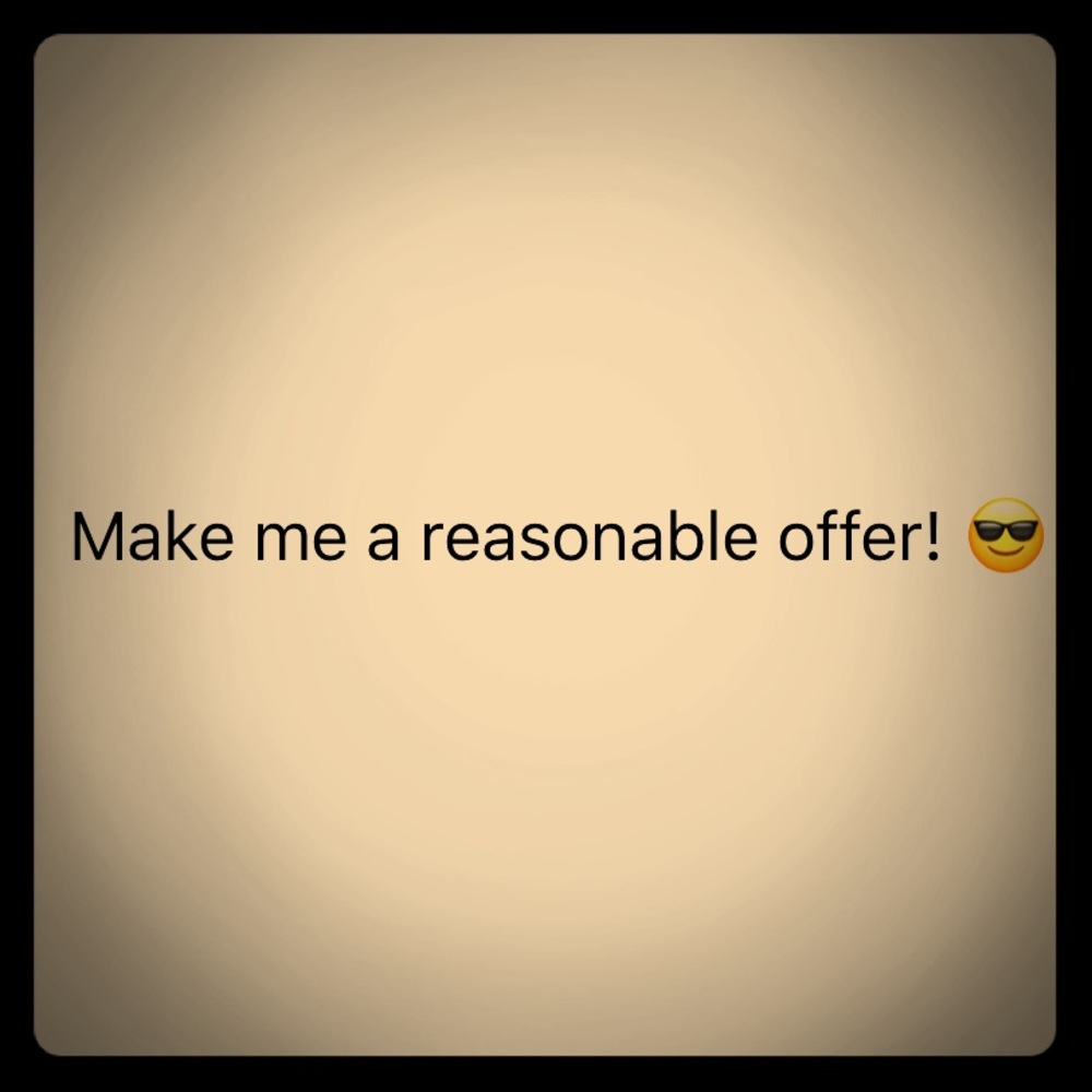 Make me an offer! I’m open to reasonable deals :)